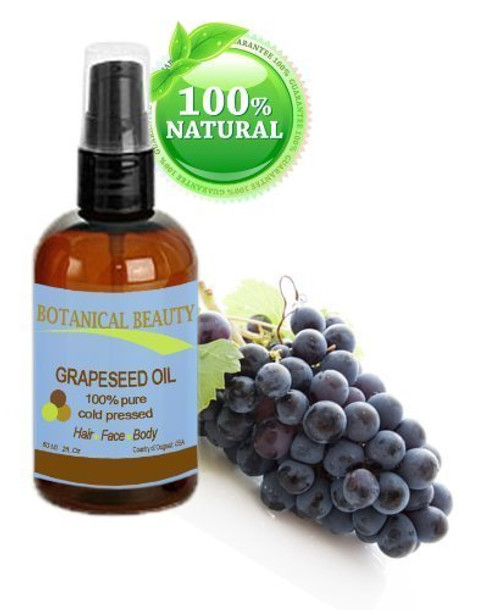 Botanical Beauty Grapeseed Oil, 100percent Pure, Cold Pressed.. 1 oz-30 ml Botanical Beauty Grapeseed Oil, 100percent Pure, Cold Pressed.. 1 oz-30 ml