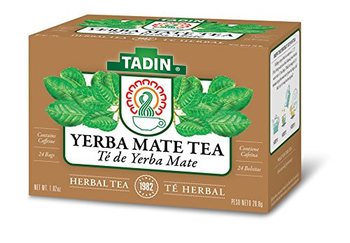Tadin Herb  and  Tea Co. Yerba Mate Tea, Contains Caffeine, 24 Tea Bags, Pack of 6