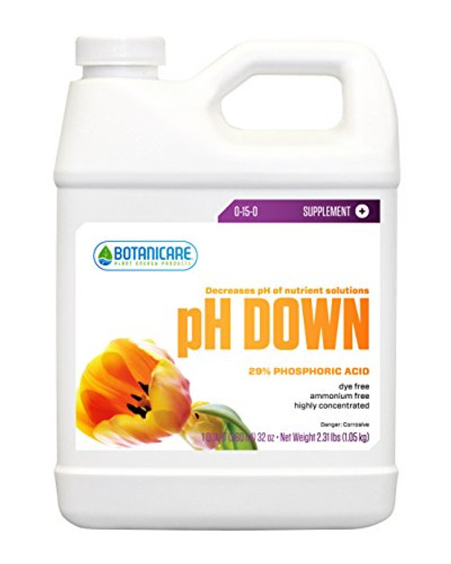 Botanicare pH Down Plant Supplement 0-15-0 Formula, 1-Quart