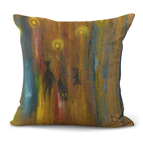 WholesaleSarong Alice RAHON Art Lluvia EN Paris (LA RUE LA NUIT LA PLUIE) Cushion Cover Patio seat Cushion Covers