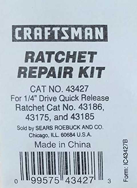 Craftsman 1/4 Ratchet Repair Kit 43427