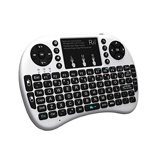 Rii i8plus Mini Wireless 2.4G Backlight Touchpad Keyboard with Mouse for PC/Mac/Android (MWK08plus)
