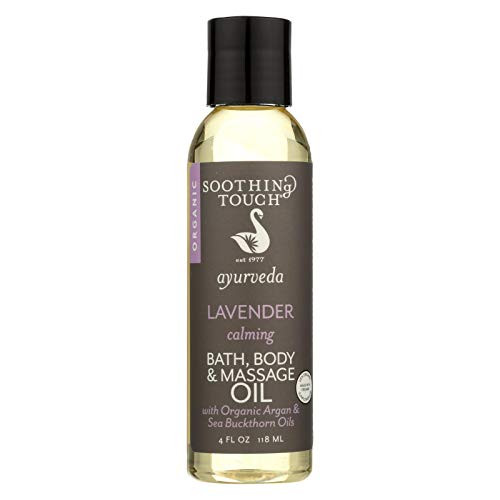 Soothing Touch Bath Body And Massage Oil - Organic - Ayurveda - Lavender - Calming - 4 Oz by Soothing Touch Soothing Touch Bath Body And Massage Oil - Organic - Ayurveda - Lavender - Calming - 4 Oz by Soothing Touch