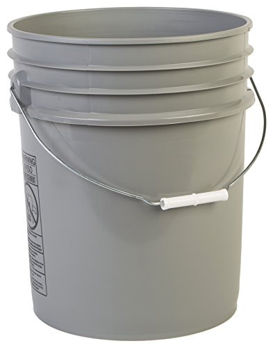 Hudson Exchange Premium 5 Gallon Bucket, HDPE, Gray