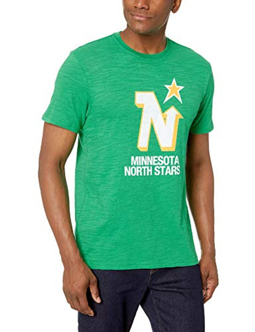 OTS NHL Minnesota North Stars Men's Slub Tee, Distressed Logo, Small OTS NHL Minnesota North Stars Men's Slub Tee, Distressed Logo, Small