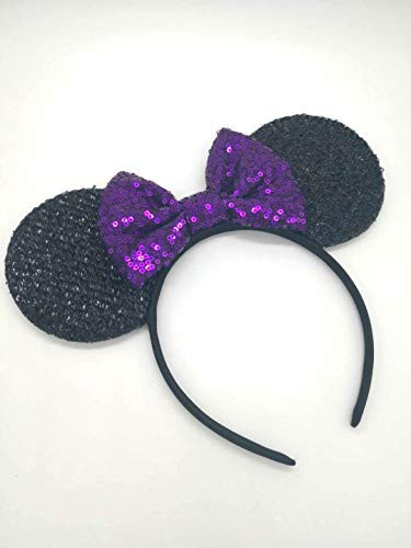 Purple Mickey Ears, Rainbow Minnie Mouse Ears, Sparkly Minnie Ears, Mouse Ears, Electrical Parade Ears