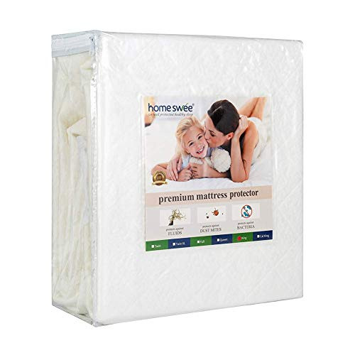 home swee Bamboo Waterproof Mattress Protector Full Size Mattress Pad Cover Breathable Noiseless , Vinyl Free, 14 inch Deep Pocket, 54 inchx75 inch home swee Bamboo Waterproof Mattress Protector Full Size Mattress Pad Cover Breathable Noiseless , Vinyl Free, 14 inch Deep Pocket, 54 inchx75 inch