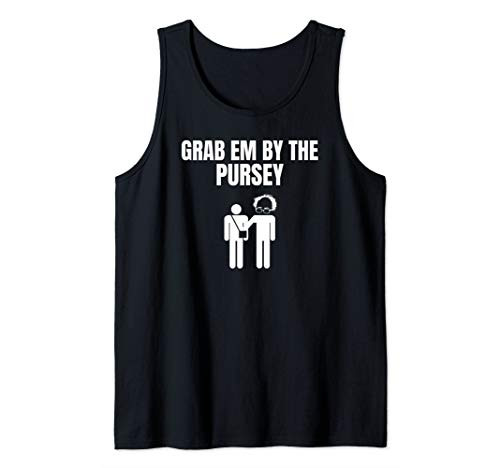Grab Em By the Pursey Bernie Sanders 2020 Parody Election Tank Top