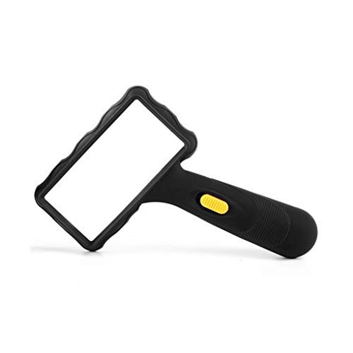 CL38Q Lente D'ingrandimento Rettangolare Portatile, Luci A LED HD Per La Lettura Degli Anziani Lente Di Ingrandimento A Specchio 10x