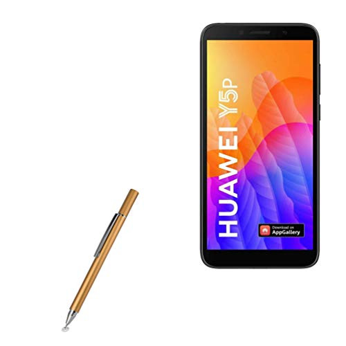 BoxWave Stylus Pen for Huawei Y5P  FineTouch Capacitive Stylus  Super Precise Stylus Pen for Huawei Y5P - Champagne Gold
