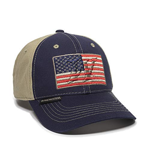 Outdoor Cap WIN48A, Navy/Khaki, One Size Fits Most