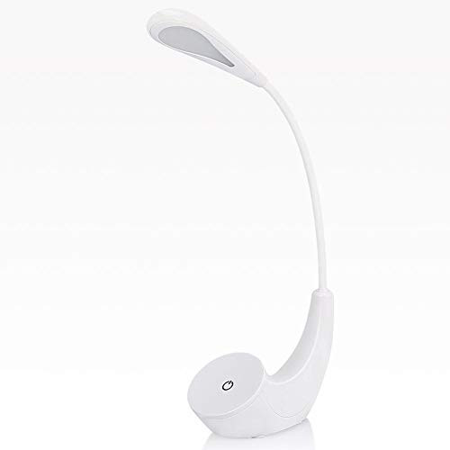 LED Desk Lamp, Eye-Caring Table Lamps 3 Brightness Levels Eye-Caring Book Reading Bedside Lights Touch Sensitive Control LED Table Lamp with Flexible Neck, White