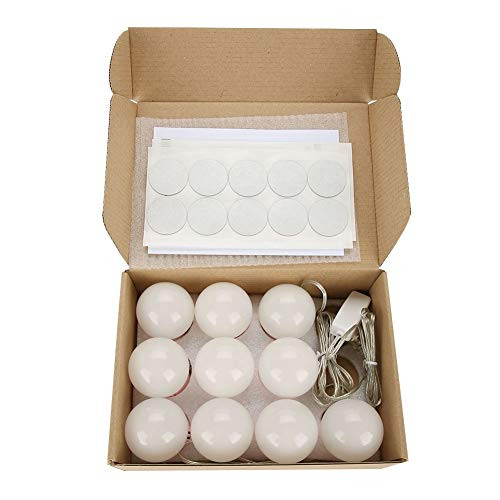 banapoy LED Bulbs Mirror Light, LED Lamp Kit, Lens Headlight, LED Bathroom Mirror Lights with Dimmer Makeup Mirror Light, for Makeup Vanity Table Dressing Room