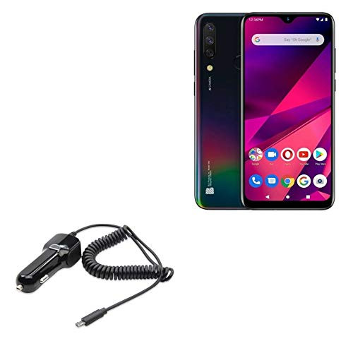 BLU v90 Car Charger, BoxWave Car Charger Plus Car Charger Extra USB Port with Integrated Cable for BLU v90 - Black BLU v90 Car Charger, BoxWave Car Charger Plus Car Charger Extra USB Port with Integrated Cable for BLU v90 - Black