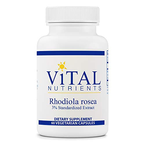 Vital Nutrients - Rhodiola Rosea Extract 3percent Standardized Extract - Energy and Stress Support Supplement - 60 Vegetarian Capsules