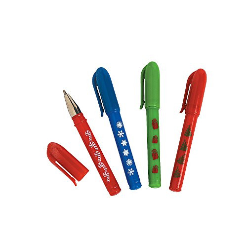 Fun Express Holiday Mini Pen ASST - Stationery - 24 Pieces