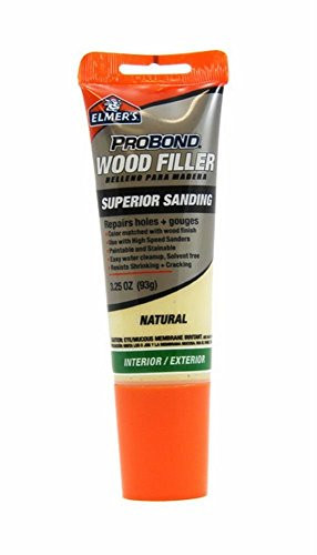 Elmer's E818 6 Pack 3.25 oz. Interior/Exterior Probond Wood Filler, Natural