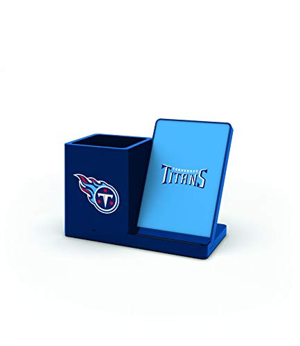 NFL Tennessee Titans Wireless Charger and Desktop Organizer, Team Color