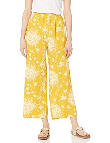 OBEY Womens Annette Pant, mustard multi LARGE