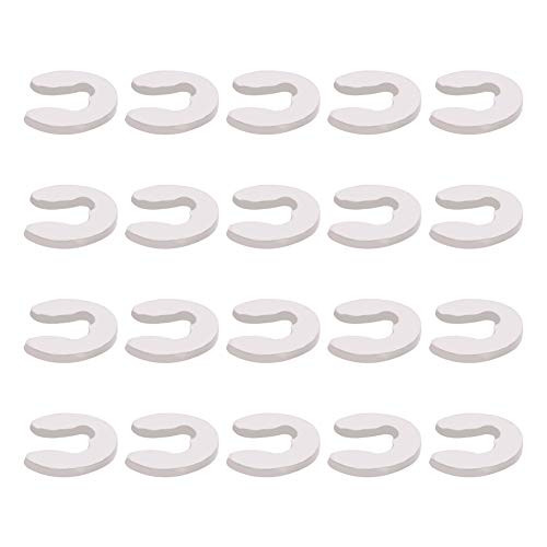MroMax External Circlips C-Clip Retaining Shaft Snap Rings 304 Stainless Steel, Silver 100pcs