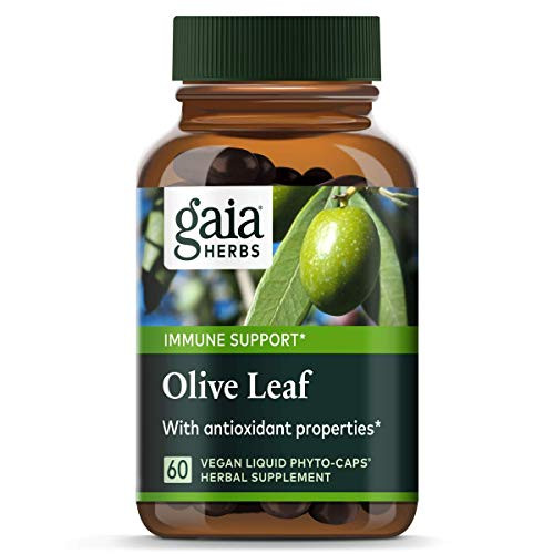 Gaia Herbs Olive Leaf, Vegan Liquid Capsules, 60 Count - Daily Immune Support and Cardiovascular Health Supplement, Antioxidant, 680mg