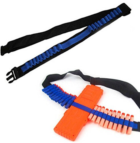 BOROLA-F Toy Gun Bullet Shoulder Strap Darts Bandolier Kit Ammo Storage Holder For Elite Nerf N-strike Blasters(N-Strike Elite Bandolier Kit)