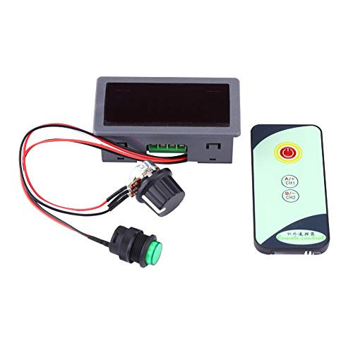 Speed Regulator with IR Remote Controller, Digital Display 6V 12V 24V PWM DC Motor Speed Regulator, Electrical Motor Controls