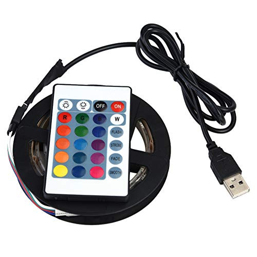 Ymiko LED Strip Lights 5050 LED Tape Lights with Remote Control and DC 5V Power Supply Flexible Color Changing Flexible Strip Lights Waterproof for Home, Bedroom(4M 120LED) Ymiko LED Strip Lights 5050 LED Tape Lights with Remote Control and DC 5V Power Supply Flexible Color Changing Flexible Strip Lights Waterproof for Home, Bedroom(4M 120LED)