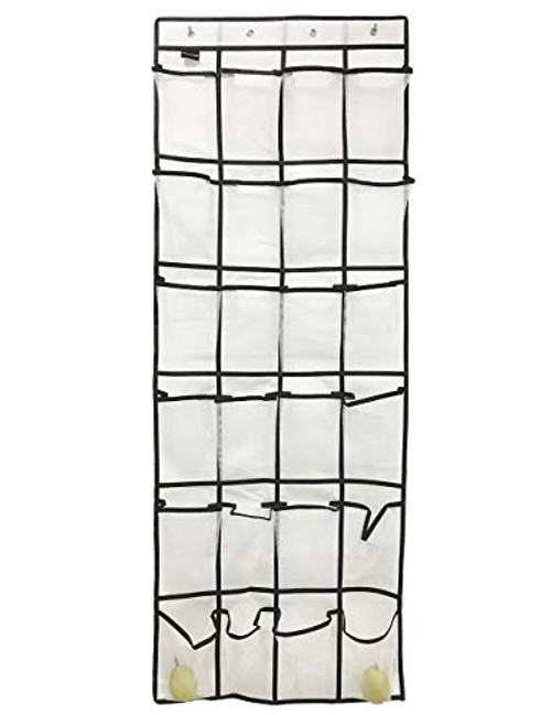 FMing Door Shoe Organizer Storage, Over The Door Organizer, Door Shoe Rack, Hanging Organizer Mesh Pocket, Shoe Hanger Kids Adults, Shoe Holder Closet, Laundry Room, Pantry, Bathroom (White) FMing Door Shoe Organizer Storage, Over The Door Organizer, Door Shoe Rack, Hanging Organizer Mesh Pocket, Shoe Hanger Kids Adults, Shoe Holder Closet, Laundry Room, Pantry, Bathroom (White)