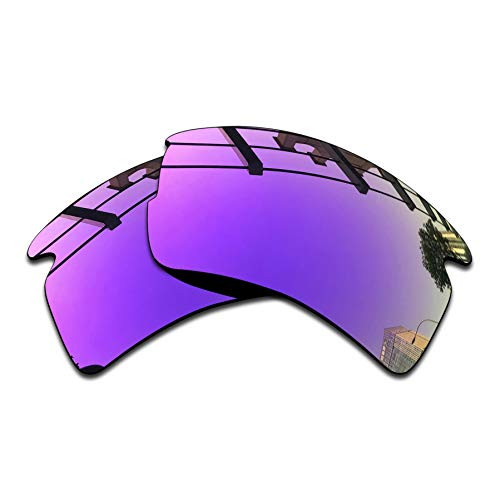 SEEABLE Premium Polarized Mirror Replacement Lenses for Oakley Flak 2.0 OO9295 Sunglasses - Violet Mirror