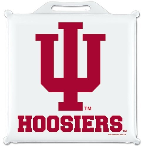 WinCraft NCAA Indiana University Seat Cushion, 14 inch x 14 inch x 1.75 inch