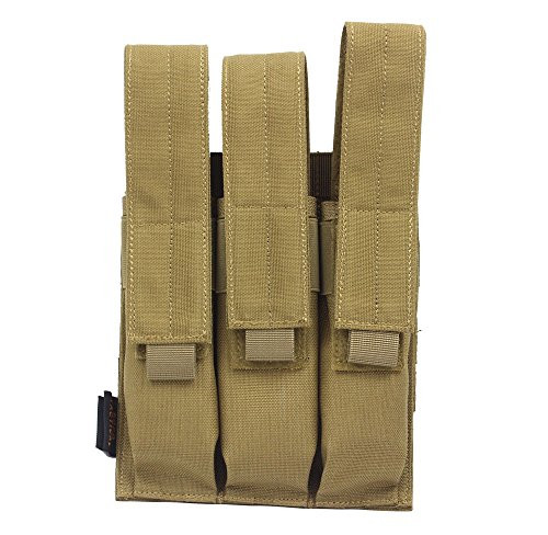LytHarvest Tactical Molle Magazine Pouch, Kriss Tactical Pistol Triple Mag Pouch, Multi-use (TAN) LytHarvest Tactical Molle Magazine Pouch, Kriss Tactical Pistol Triple Mag Pouch, Multi-use (TAN)