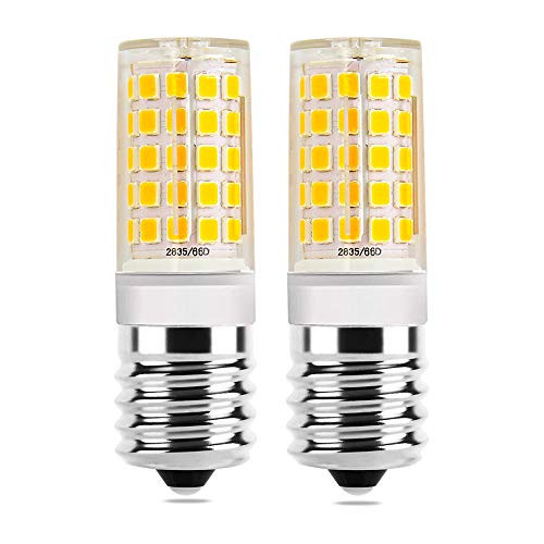 E17 LED Bulb Warm White 3000k for Microwave Oven Appliance 6W(50W Halogen Bulb Equivalent)110 V-130V(Pack of 2)