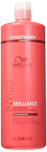 Wella Invigo Brilliance Conditioner for Coarse Hair By for Unisex - 33.8 Ounce Conditioner, 33.8 Ounce