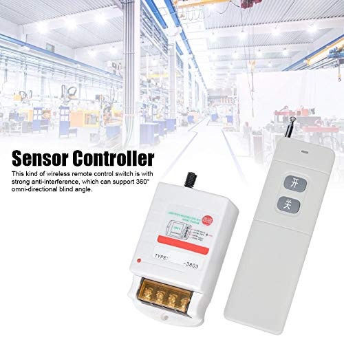 Remote Control Switch,380V Wireless Remote Control Switch,Electric Door Switch,Berm,Wireless Sensor Controller,Remote Control Switch for Agricultural Irrigation,360° Omni-Directional Blind Angle