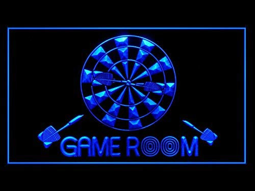 Game Room Billiards Dartboard Darts Internet Led Light Sign