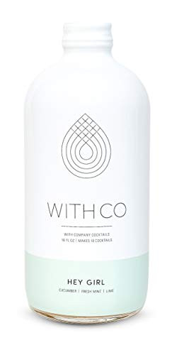 WithCo Hey Girl Mojito Cocktail Mixer with Cucumber, Mint, Fresh Lime Juice Makes 10 Drinks Just Add Vodka, Gin or Tequila