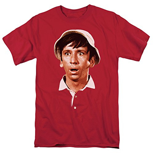 Popfunk Gilligan's Island TV Show Gilligan Surprised Face T Shirt (Medium)