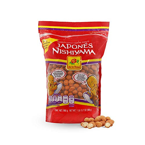 Cacahuate De La Rosa Estilo Japones Cocktail Japanese Peanuts 900 gr. Bulk (Pack of 2)