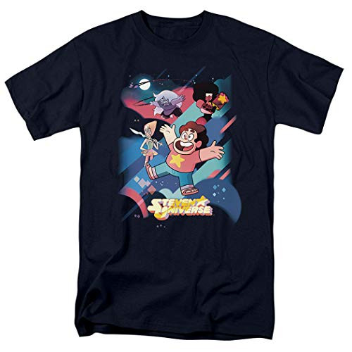 Steven Universe Gems Cartoon Network T Shirt  and  Stickers (Medium) Navy