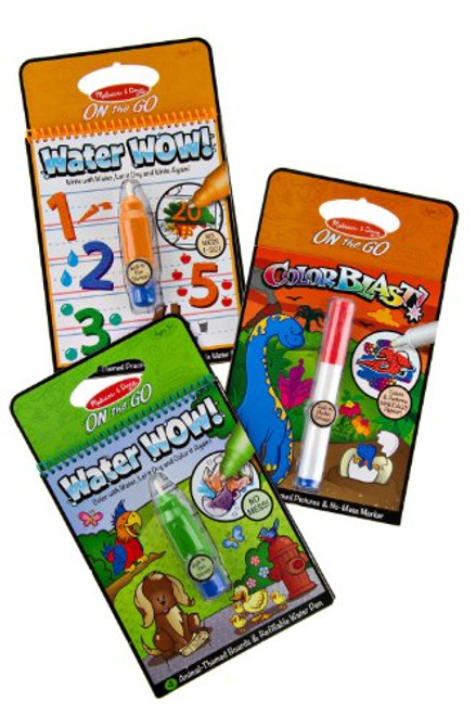Melissa and Doug Colorblast Dinosaur, Water Wow Animals And Numbers - Bundle Pack Melissa and Doug Colorblast Dinosaur, Water Wow Animals And Numbers - Bundle Pack