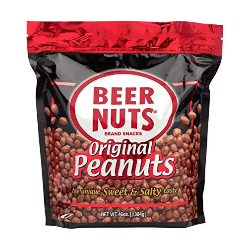 BEER NUTS Original Peanuts - 46 oz Resealable Bag, Sweet and Salty, Gluten-Free, Kosher, Low Sodium Peanut Snacks BEER NUTS Original Peanuts - 46 oz Resealable Bag, Sweet and Salty, Gluten-Free, Kosher, Low Sodium Peanut Snacks
