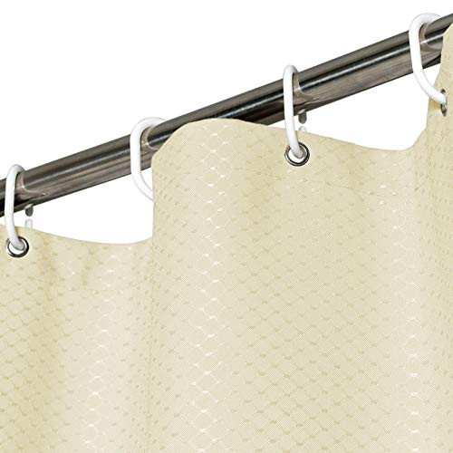 Waffle Shower Curtain, Heavy Duty Fabric Shower Curtains with Waffle Weave and Grommets Hotel Quality Bathroom Shower Curtains Beige 72 inch W x 72 inch H Waffle Shower Curtain, Heavy Duty Fabric Shower Curtains with Waffle Weave and Grommets Hotel Quality Bathroom Shower Curtains Beige 72 inch W x 72 inch H