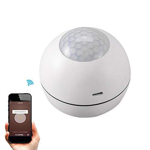 Tuya PIR Motion Sensor, Infrared Motion Detector Sensor Alarm, WiFi Human Body Smart Burglar Alarm with App Remote Control Work Home Security Indoor