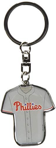 FOCO MLB Philadelphia Phillies Unisex Double Sided Jersey KEYCHAINDOUBLE Sided Jersey Keychain, Team Color, One Size