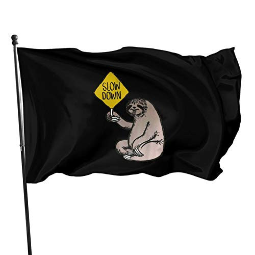 RELAXLAMA Slow Down 3x5 Feet Vivid Color Home Garden Outdoor Decoration US Flag