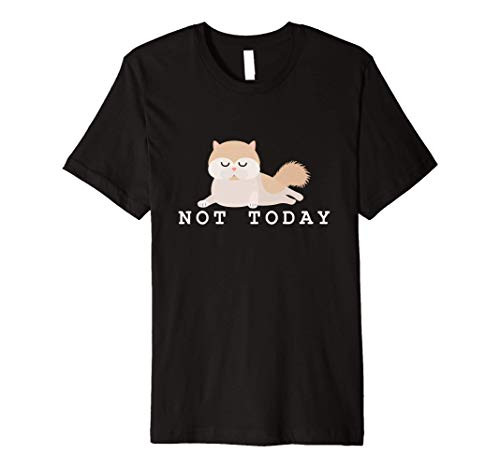 White Tan Persian cat lover funny birthday christmas gift Premium T-Shirt