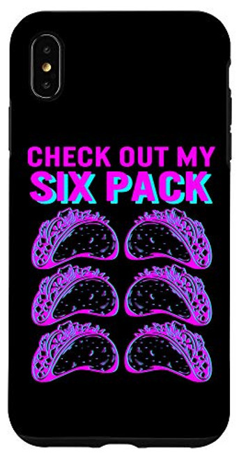 iPhone XS Max Check Out My Six Pack Rad 80's Taco Gym Workout Fitness Men Case iPhone XS Max Check Out My Six Pack Rad 80's Taco Gym Workout Fitness Men Case