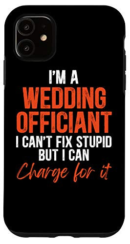 iPhone 11 Wedding Officiant Fix Internet Ordained Minister Gift Case