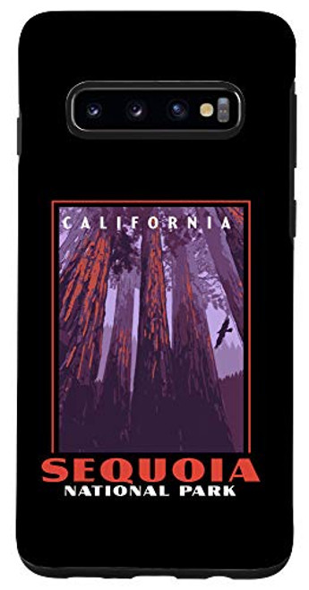 Galaxy S10 Sequoia National Park California Vintage WPA Poster Style Case